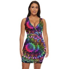 Pride Mandala Draped Bodycon Dress by MRNStudios