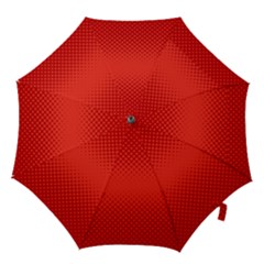 Polkadot-redfull Hook Handle Umbrellas (small) by nate14shop