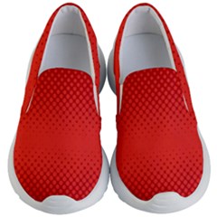 Polkadot-redfull Kids Lightweight Slip Ons by nate14shop