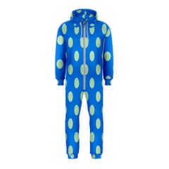 Polka-dots-blue Hooded Jumpsuit (kids) by nate14shop