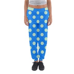 Polka-dots-blue Women s Jogger Sweatpants by nate14shop