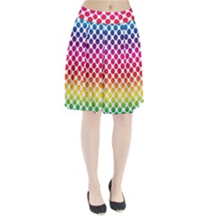 Polka-dots-callor Pleated Skirt