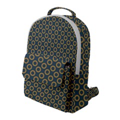 Polka-dots-gray Flap Pocket Backpack (large) by nate14shop