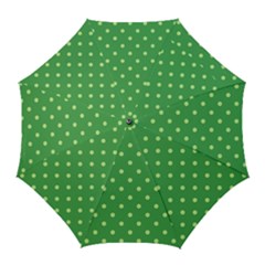 Polka-dots-green Golf Umbrellas
