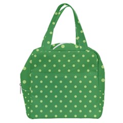 Polka-dots-green Boxy Hand Bag by nate14shop