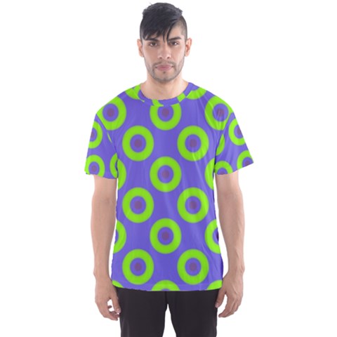 Polka-dots-green-blue Men s Sport Mesh Tee by nate14shop