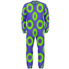 Polka-dots-green-blue Onepiece Jumpsuit (men)