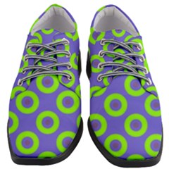 Polka-dots-green-blue Women Heeled Oxford Shoes by nate14shop
