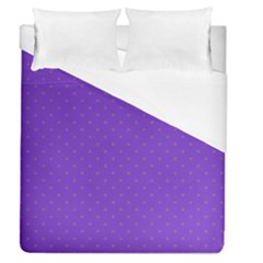 Polka-dots-lilac Duvet Cover (queen Size) by nate14shop