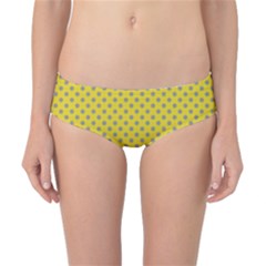 Polka-dots-light Yellow Classic Bikini Bottoms by nate14shop