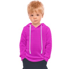 Polkadots-pink Kids  Overhead Hoodie