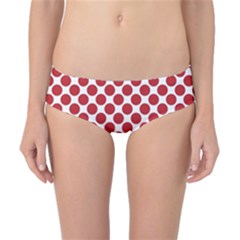 Polka-dots-polkared Classic Bikini Bottoms by nate14shop