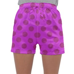 Polka-dots-purple Sleepwear Shorts