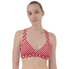 Polka-dots-red Sweetheart Sports Bra by nate14shop