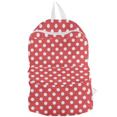 Polka-dots-red Foldable Lightweight Backpack by nate14shop