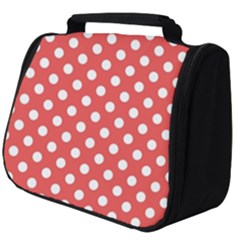 Polka-dots-red Full Print Travel Pouch (big) by nate14shop