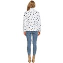 Polkadots-white Women s Puffer Bubble Jacket Coat View4