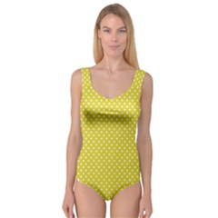 Polka-dots-yellow Princess Tank Leotard  by nate14shop