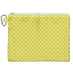 Polka-dots-yellow Canvas Cosmetic Bag (xxl) by nate14shop