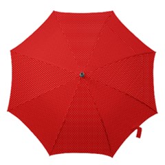 Red-polka Hook Handle Umbrellas (large) by nate14shop