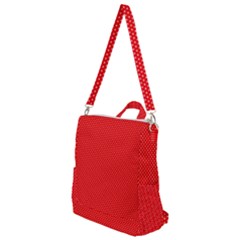 Red-polka Crossbody Backpack by nate14shop