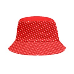 Red-polka Inside Out Bucket Hat by nate14shop