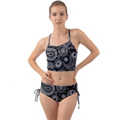 Seamless Paisley Pattern Mini Tank Bikini Set by nate14shop