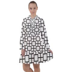 Square All Frills Chiffon Dress