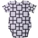 Square Baby Short Sleeve Onesie Bodysuit View2