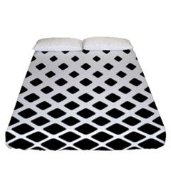 Square-background Fitted Sheet (queen Size) by nate14shop