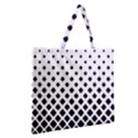 Square-background Zipper Large Tote Bag View2