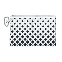 Square-background Canvas Cosmetic Bag (large)