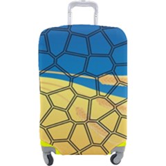 Combo Blue Yellow Luggage Cover (large)