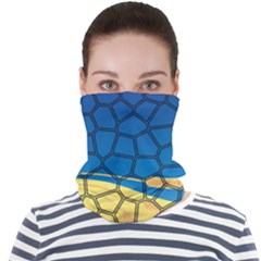 Combo Blue Yellow Face Seamless Bandana (adult)