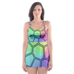 Comb-the Sun Skater Dress Swimsuit