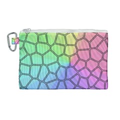 Comb-the Sun Canvas Cosmetic Bag (large)