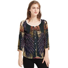 Mdlr Chiffon Quarter Sleeve Blouse by MDLR