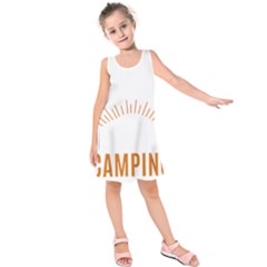 I Love Camping Kids  Sleeveless Dress