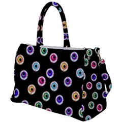 Eye Halloween Pattern Duffel Travel Bag by designsbymallika