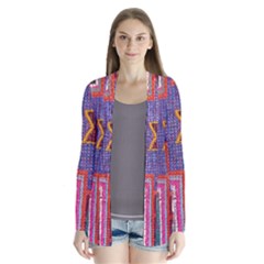 Abstrac-carpet Drape Collar Cardigan by nate14shop