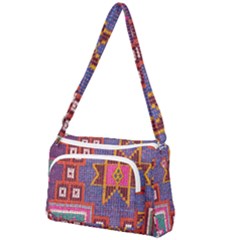 Abstrac-carpet Front Pocket Crossbody Bag by nate14shop