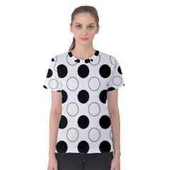 Abstract-polkadot 03 Women s Cotton Tee