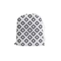 Abstract-box-white Drawstring Pouch (Medium) View1