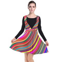 Abstract-calorfull Plunge Pinafore Dress by nate14shop