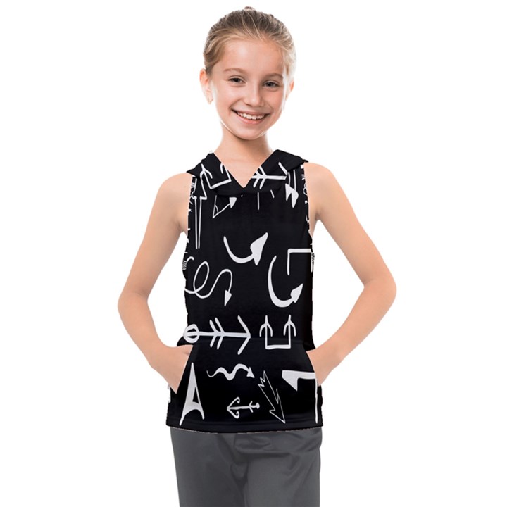 Arrows Kids  Sleeveless Hoodie