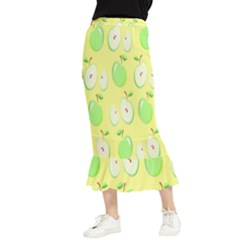 Apples Maxi Fishtail Chiffon Skirt by nate14shop