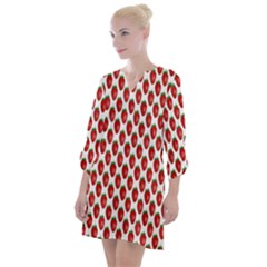 Strobery Fruit Colorful Open Neck Shift Dress by nate14shop