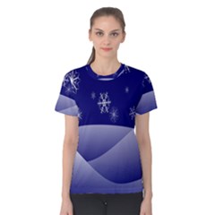 Snowflakes Women s Cotton Tee