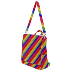 Rainbow-lines Crossbody Backpack by nate14shop