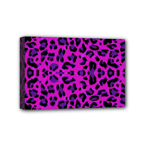 Pattern-tiger-purple Mini Canvas 6  x 4  (Stretched)